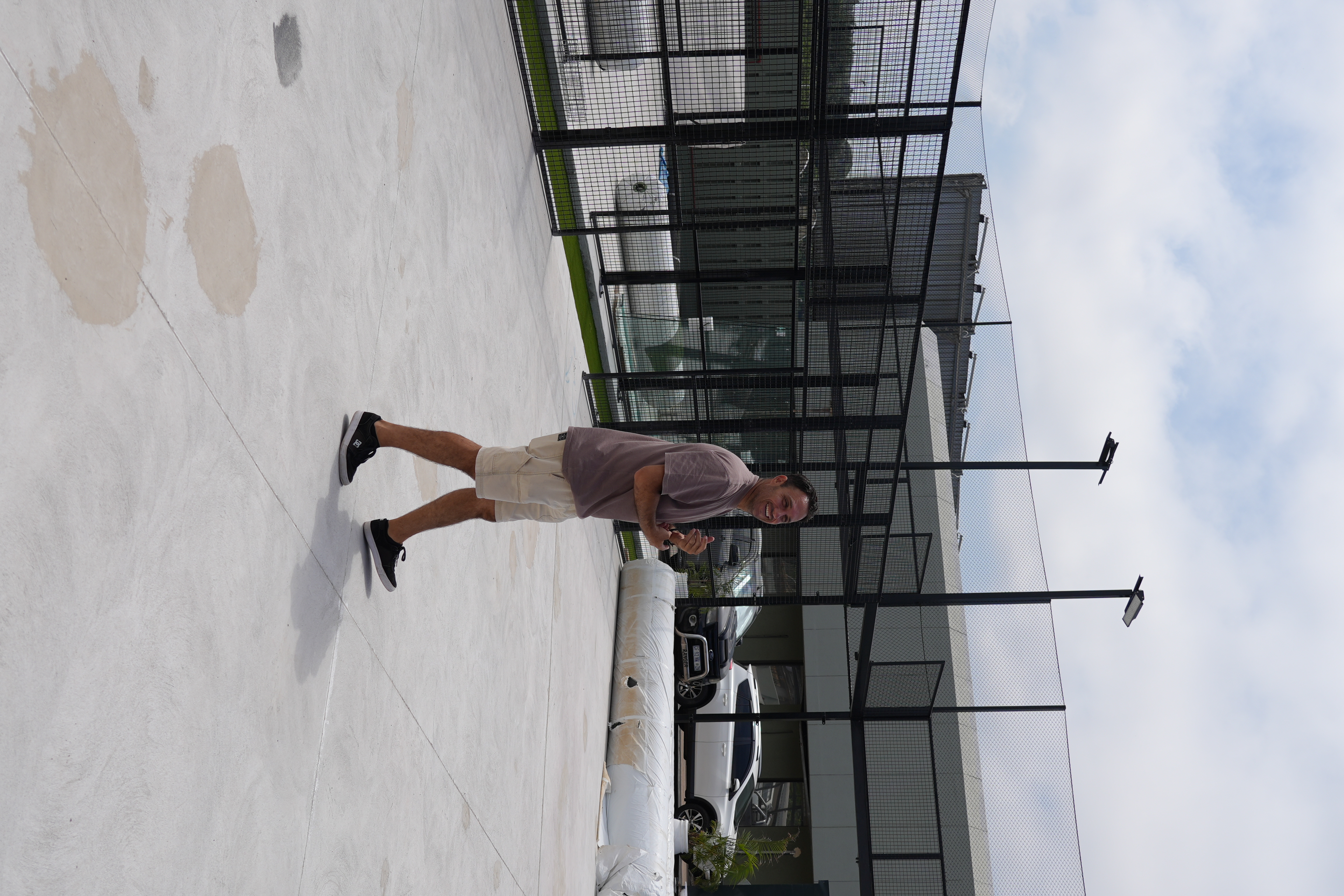 Friends socialising at SERVE after a match